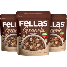 Ceylan Adam Fellas Granola Fındık ve Kakao 200 gr 3lü Paket