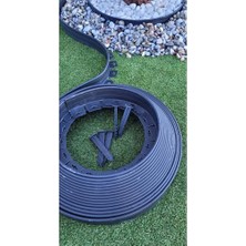 Trendexa Garden Moda Çim Ayırıcı 20 Metre Siyah Çim Sınırlayıcı Taş Toprak Ayıracı Çim Ayracı Çim Ayırıcı Bariyeri