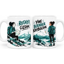 Gees Global Yol Arkadaşı Rotası 2'li Porselen Kupa Seti - Model 1136