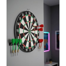 Astraltech Şık Tasarımlı Dart Tahtası 12 Inç Dayanıklı Ahşap Gövde
