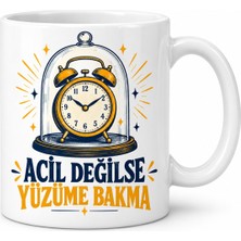 Gees Global Gereksiz Alarm Tasarımlı Porselen Kupa - Model 1112