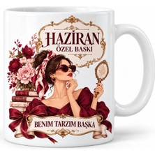 Gees Global Haziran Özel Baskı Hanımefendi Tasarımlı Porselen Kupa - Model 1171