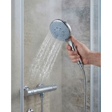 Astraltech Spiral Hortumlu 4 Kademeli El Duşu Seti Duvar Askılı Banyo Duş Başlığı