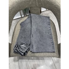 Noshe Full Likralı Taşlı Pantolon - Gri