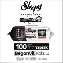 Trendexa Easy Clean Süperstar Yüzey Temizlik Havlusu Mendili Begonvil 100 Yaprak