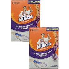 Trendexa Mr. Muscle Klozet Jel Blok, Tuvalet Temizleyici, Lavanta, 36G, 2 Adet