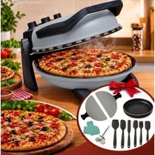 Gözdehome Erato Pizza Makinesi Taşfırınım Lahmacun Makinesi Doğal Taş Tabanlı Fırın Gri