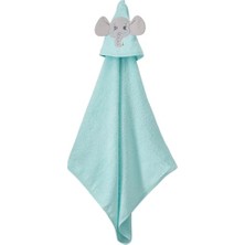 Mey İthalat Elefun Friends 3D Kapüşonlu Bebek Havlusu – 3D Fil Nakışlı,soft Cotton, 80X90 Cm, 0–12 Ay (Mint)