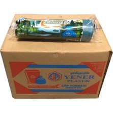 Mey İthalat Yener Endüstriyel Jumbo Çöp Torbası Poşeti - 2 Kat - Siyah - 300 Gr. - 80X110 Cm. -10 Adetlik 20RULO