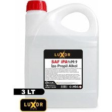 Mey İthalat Saf Izopropil Alkol%99.9, 3 Litre, Dezenfektan LXRIPA3LT