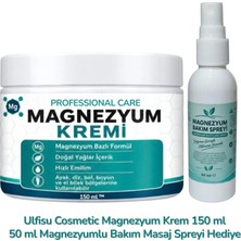 ULFİSU COSMETİCO Magnezyum Kremi 150 ml - Magnezyumlu Vücut Massage Kremi 150 ml Büyük Boy