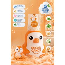 Sugar Candy Mango Kokulu Doğal Vegan Çocuk Köpük El Sabunu Poppy 350 ml Mango Kokulu Paraben Içermeyen Turuncu Köpük