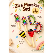 Bloomin Ahşap 2’li Zilli Marakas & 2’li Marakas & 2’li D Zil Seti
