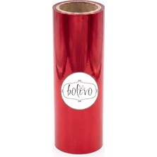 Üstüner Bolivo Premium Hobi Varak, El Sanatları, Dekorasyon ve Kendin Yap (Dıy) Süsleme Folyosu (Kırmızı, 10 cm x 5 Mt)
