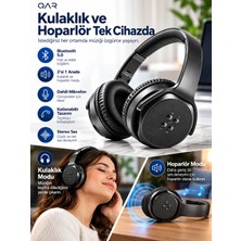 Qar Sodo Mh3 2’si 1 Arada Bluetooth 5.0 Kablosuz Kulaklık ve Hoparlör Katlanabilir Stereo Mikrofonlu