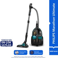 Philips Marathon Ultimate Toz Torbasız Elektrikli Süpürge, 899 W, PowerCyclone 10, TriActive Ultra LED Başlık, Power Max Sensör, XB9185/07