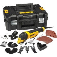 Dewalt DWE315KT-QS 300Watt Çok Amaçlı Zımparalama Kesme Raspalama Aleti 37 Parça Aksesuar Seti ile