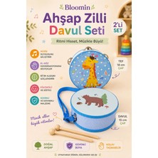 Bloomin 2'li Ahşap Tef ve Davul Seti