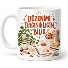 Soi Home Planlı Dağınıklık Tasarımlı Porselen Kupa - Model 1118 Soı