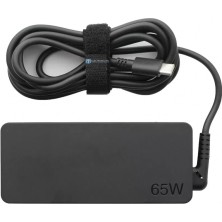 Lenovo 65W Type C Şarj Adaptörü ADLX65YCC3A Siyah Renk ile Lenovo Modelleri için Uyumlu