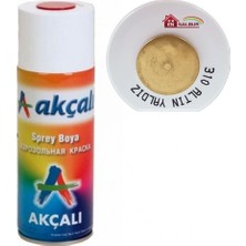 Akçalı 400 ml Sprey Boya 310 Altın Yaldız İç ve Dış Mekan Kullanımına Uygun Uzun Ömürlü