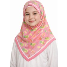 Syn Shop Mantar Desenli Genç Kız Çocuk Kadın Pamuklu Eşarp Başörtüsü Fular Günlük Teravih Namaz Kuran Kursu