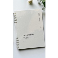Rafta Spiralli 80 Yaprak Noktalı A5 Defter, Not Defteri, Okul Defteri, 4 Farklı Renk Seçeneği (01 Light Grey)