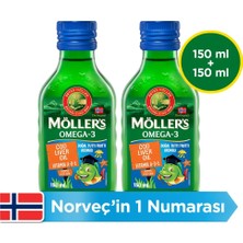 Möller's Omega-3 Doğal Tutti Frutti Aromalı Sıvı Balık Yağı 150 Ml, 2 ADET