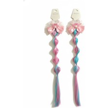 Syn Shop My Melody Melodi 2ADET Cosplay Bubble Bonbon Balon Kurdele Yapay Saç Postij Lastikli Toka Hediyelik
