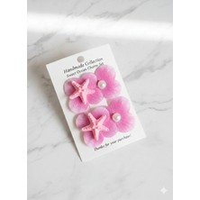 Syn Shop Orkide Istiridye Deniz Yıldızı Kabuğu Inci Lüx Trend 1.kalite Yeni Sezon 2’li Kız Çocuk Kadın Toka