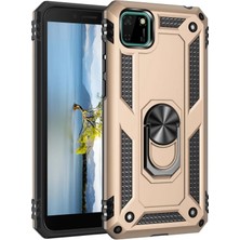 Bayırtech XML-93D72B34CB4E02C0  9337213421447  Huawei Y5P Kılıf Sofya Yüzüklü Silikon Kapak - Gold  Ceptetoptan    Telefon Kılıfı  <p><b> Ultra Korumalı S