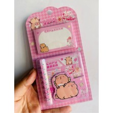 Syn Shop Capybara Kapibara Spiralli Çırt Çırtlı Not Defteri - Not Kağıtı Blok Not