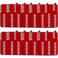 Rafta 12 Adet 1,97 Inç x 1,55 Inç (40 x 50 Mm) Çok Yüksek Bond Yapışkan Değiştirme, Çift Taraflı Pedler Gösterge Paneli Ön Cam Vantuz Telefon Tutucu Araba Dvr Ev Vantuz Gps Navigasyon Için Gule (Kırmızı)