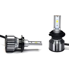 Rafta K3 Plus ile Uyumlu H4 LED Far Ampülü, Csp+ LED Xenon, 180W, 18000 Lumen, Canbus Beyin, Beyaz