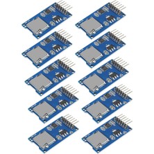 Rafta Tr 10 Adet Mini Tf Kart Adater Okuyucu Modülü 6pin Micro Sd Bellek Depolama Ayrılma Kartı Mikro Spı Arayüz Sürücü Modülü