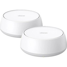 Tp-Link Deco BE25 2-Pack, BE3600 Mbps, 2× 2.5 Gbps Portlar, Aı Destekli Çoklu Işlem Kabiliyeti, 150 Cihaza Kadar Bağlanılabilirlik, Vpn, Wpa3, Dual-Band Wi-Fi 7 Mesh Sistemi