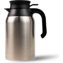 Rafta Tr 2 Litre Çift Kat Paslanmaz Çelik Termos Çay ve Kahve Termosu (Kamp Piknik Otel Kafe Okul Outdoor) Inox CKR2088