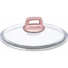Arcak2 Rose Gold Kulp ve 22 cm Cam Kapağı