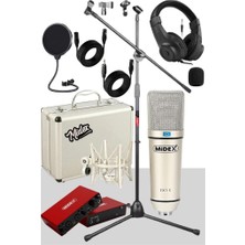 Rafta Tr Cx1-C Mikrofon + GLX-800 + Kulaklık + MS06 Stand + Shock Mount Pop Filtre Set
