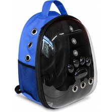 Rafta Tr Normal Astronot Model Kedi Köpek Taşıma Çantası |6 kg | 32 × 27 × 41 cm - Mavi