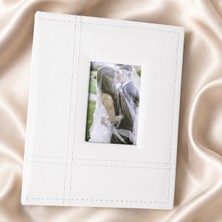 Rafta Tr 200'LÜK 10X15CM Pencereli Deri Beyaz Fotoğraf Albümü