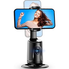 Rafta Tr Gimbal Otomatik Izleme Cihazı, 360 Derece Dönebilen Akıllı Yüz Takibi, Uzun Şarj Ömrü, Uzaktan Selfie Çekimi, Telefon Sabitleyici ve Tutuculu, Ev Ofis Iş Yeri Için Kullanıma Uygun Akıllı Gimbal