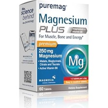 Defne Store Plus - Magnezyum Sitrat, Malat, Bisglisinat, Taurat ve P5P - 60 Tablet