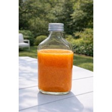 Defne Store 2 Adet 100 ml Şeffaf Cold Brew Sızdırmaz Metal Kapaklı Yassı Boş Cam Şişe