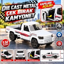 Liyanos Metal Çek Bırak Beyaz Kamyonet LYN00001