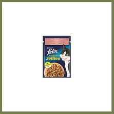 Felix Pouch Sensation Jellies Somonlu ve Karidesli Yetişkin Kedi Konservesi 6 Adet 85 gr Srh