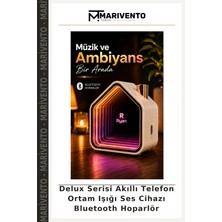 Marivento Delux Serisi Akıllı Telefon Ortam Işığı Ses Cihazı Bluetooth Hoparlör