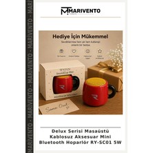Marivento Delux Serisi Masaüstü Kablosuz Aksesuar Mini Bluetooth Hoparlör RY-SC01 5W