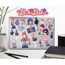 Lexroo Doki Doki Literature Club! Defter Suluk Laptop Notebook Tablet Telefon Kılıf Sticker Seti