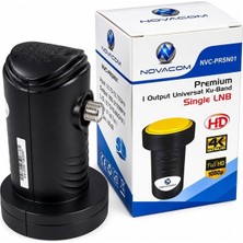 Zibox Novacom NVC-PRSN01 Premium KU-Band 4K Full HD Single Tekli Lnb
